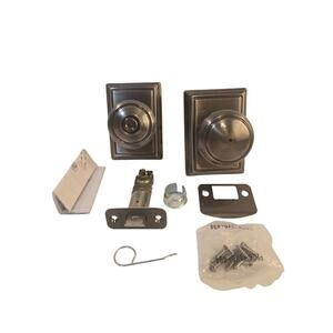Schlage F40 AND 620 ADD Andover Addison Door Knob Sets Satin Nickel